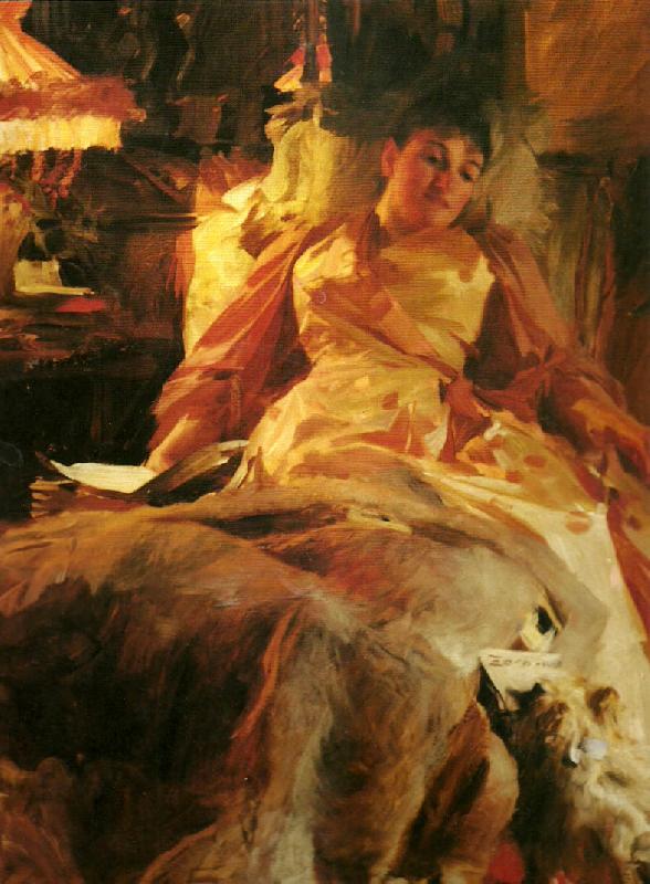 Anders Zorn etude eclairage oil painting picture